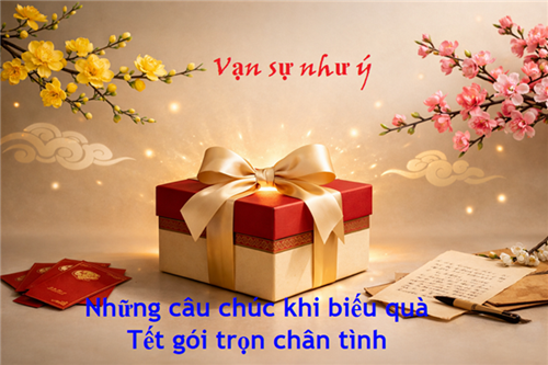 Những câu chúc khi biếu quà Tết gói trọn chân tình