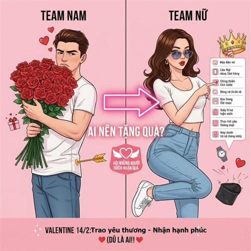 Ai nên tặng quà ngày Valentine 14/2 – Nam hay Nữ