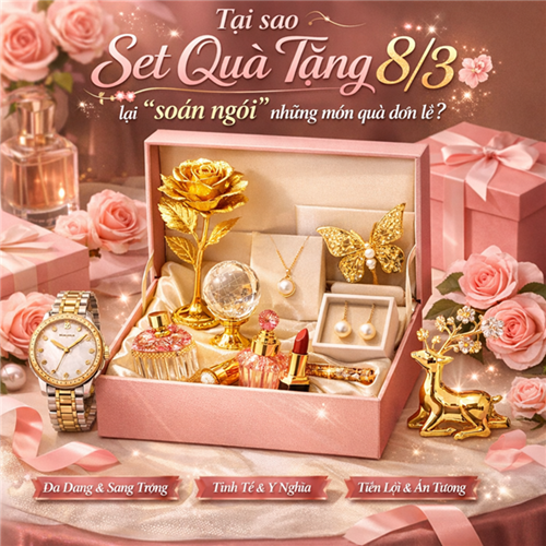 Set quà tặng 8/3 sang trọng giá tốt