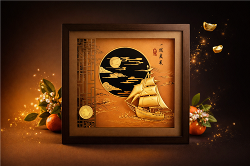 Tranh mạ vàng 24k tặng đối tác tại Bắc Ninh.