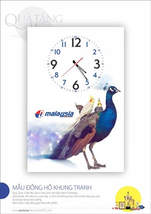 Đồng hồ khung tranh Malaysia