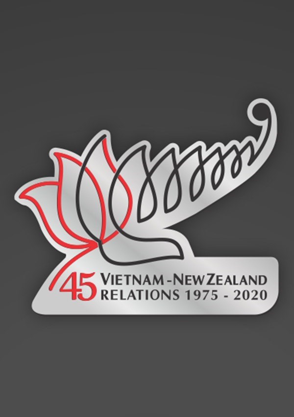 Huy hiệu 45 năm Viet Nam- New Zealand