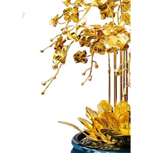 Chậu hoa lan dát vàng 24K 48cmx48cm