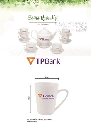 Bộ cốc chén ngân hàng TP Bank