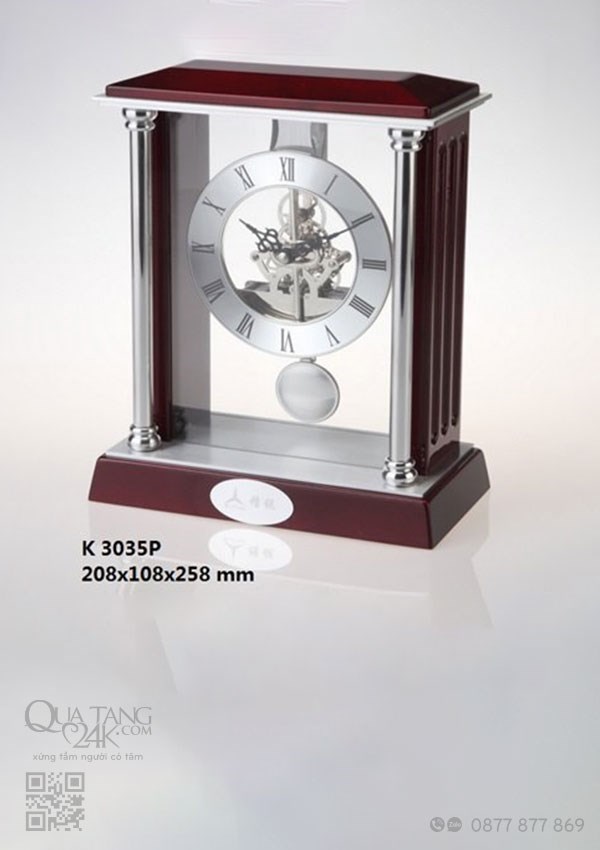 Đồng hồ pha lê để bàn quà tặng khách hàng, quà tặng