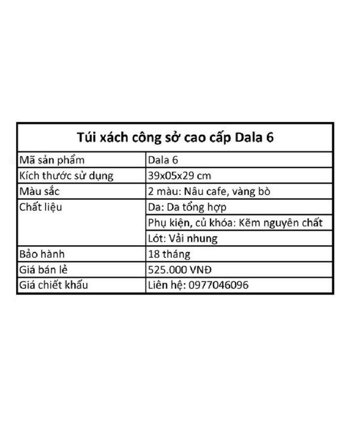 Túi xách công sở DALA 6