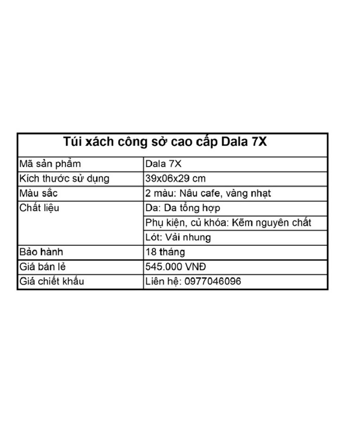 Túi xách công sở DALA 7X