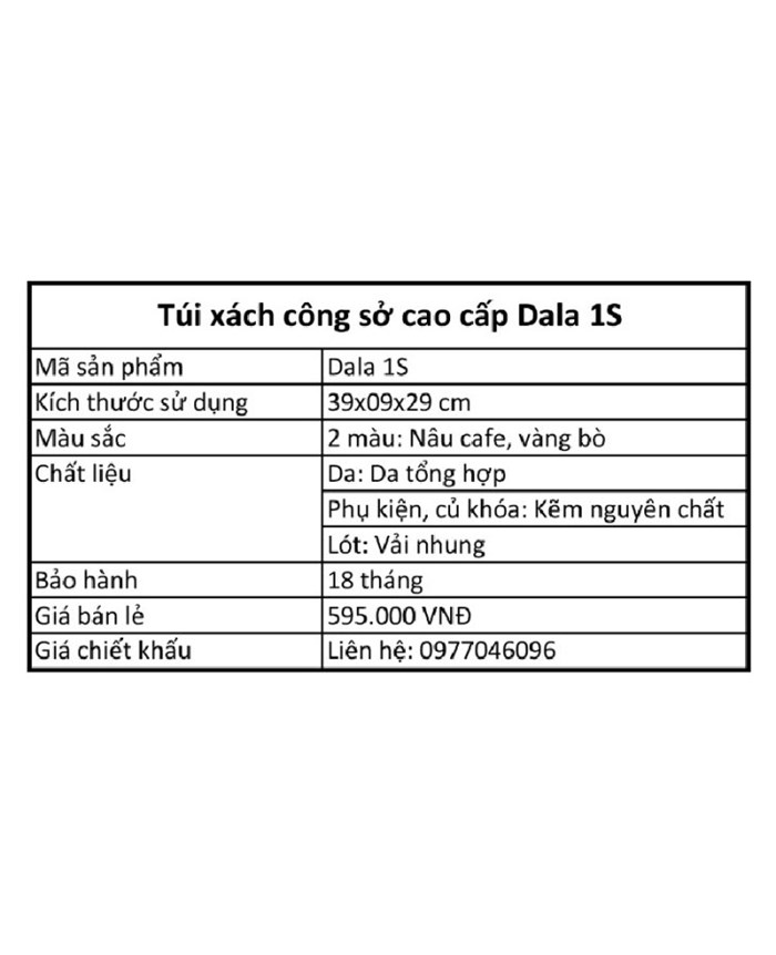 Túi xách công sở DALA 1S