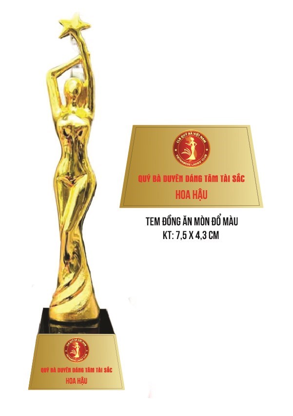 Cúp Quý Bà Duyên Dáng Tâm Tài Sắc