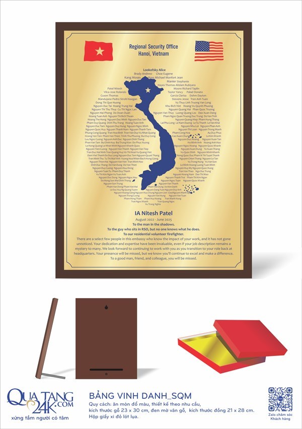 Bảng vinh danh sư quán Mỹ 130525