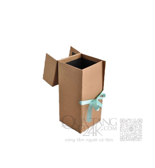 Hộp Quà Rượu Cứng Buộc Nơ – Thanh Lịch Và Đẳng Cấp Trong Từng Chi Tiết