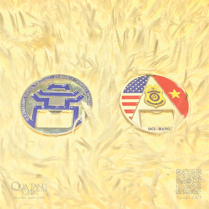 Challenge Coin Mở Nắp Bia Theo Yêu Cầu