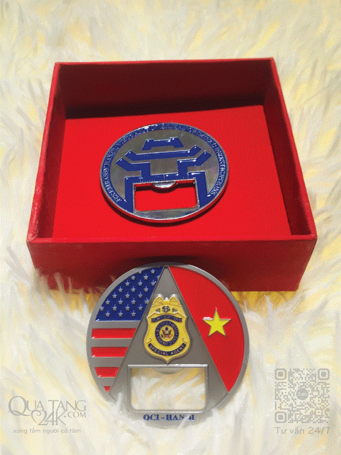 Challenge Coin Mở Nắp Bia Theo Yêu Cầu